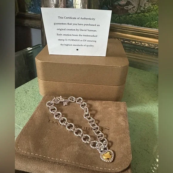 David Yurman
Cable Collectibles® Cookie
Classic Heart Bracelet,
4.5mm - Picture 9 of 16